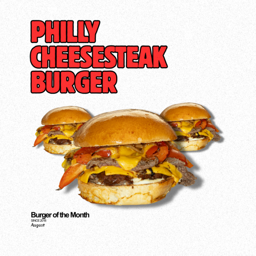 Philly Cheesesteak Burger (SPECIAL OF THE MONTH)